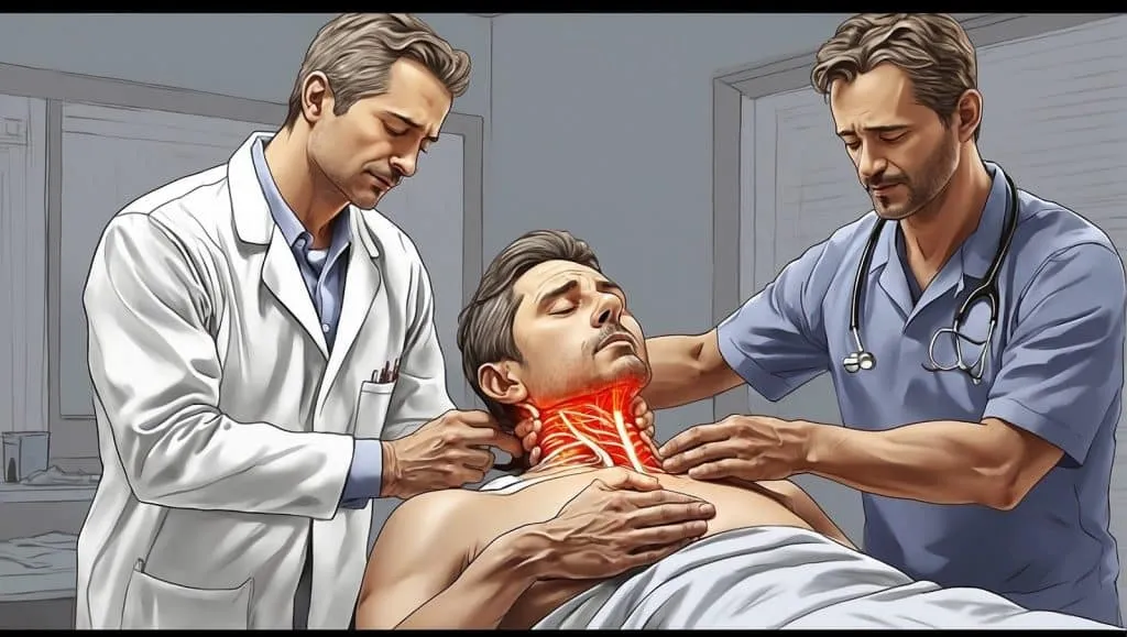 Patient experiencing relief during a chiropractic session for nerve pain treatment