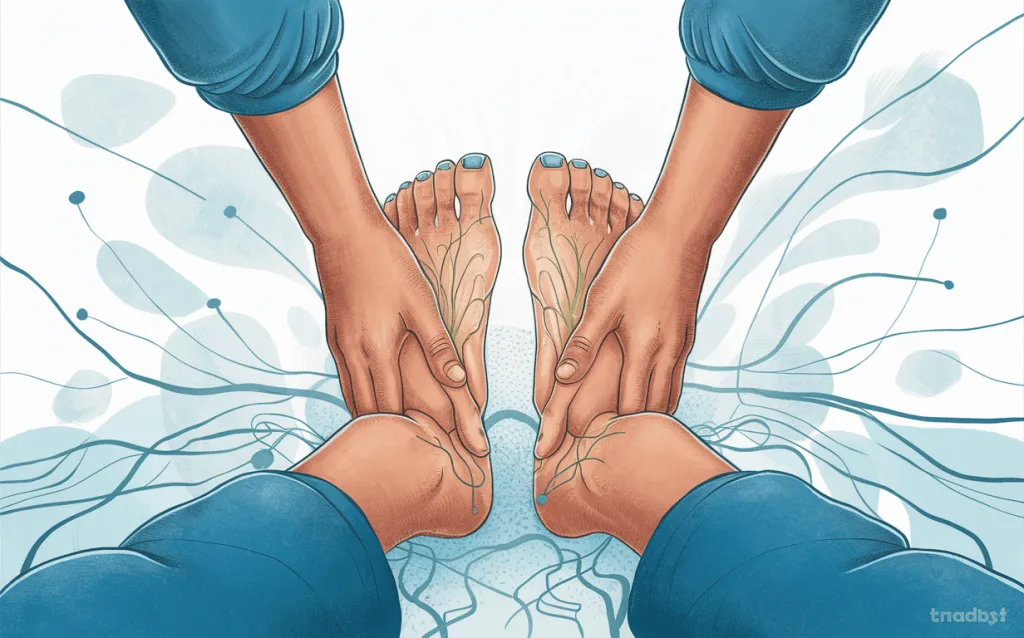 An illustration depicting hands massaging feet for neuropathy pain managementhttps
reducing pain and promoting healing with chiropractic care for neuropathy
